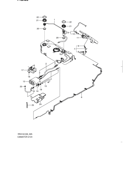 Canister/fuel vacuum
