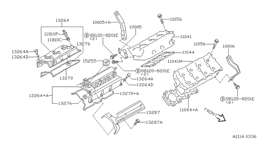 Cylinder head & rocker cover