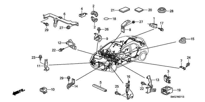 Harness band/bracket