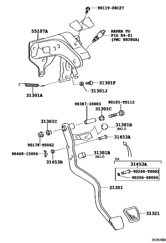 Clutch Pedal & Flexible Hose