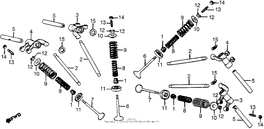 Valve + upper rocker arm