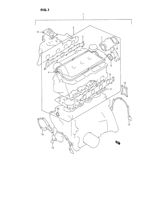 Engine gasket set