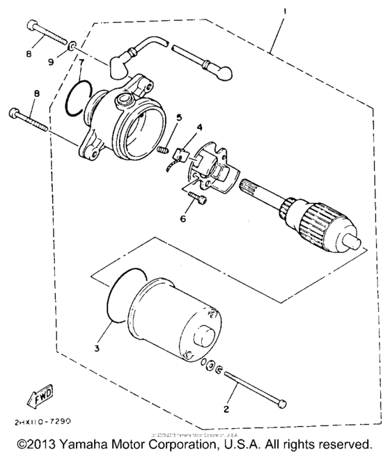 Starting motor