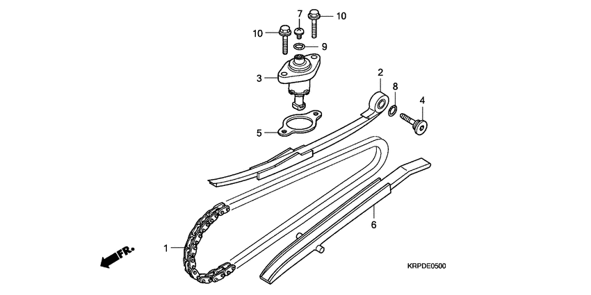 Cam chain/tensioner