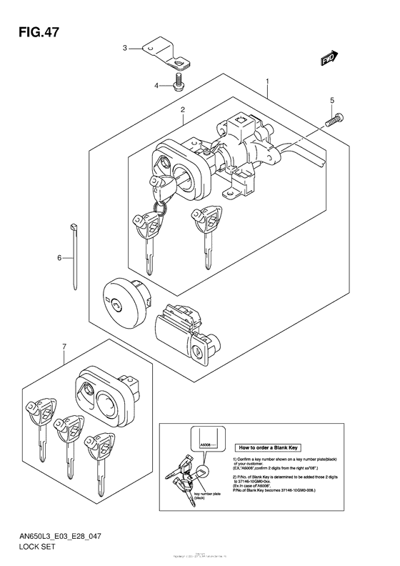 Lock Set (An650Zl3 E28)