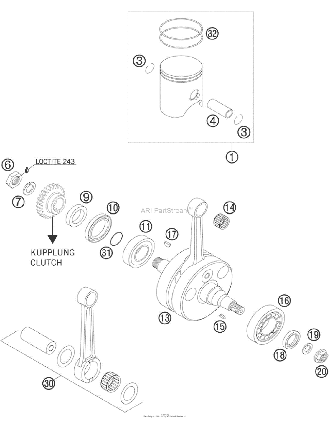 Crankshaft, Piston