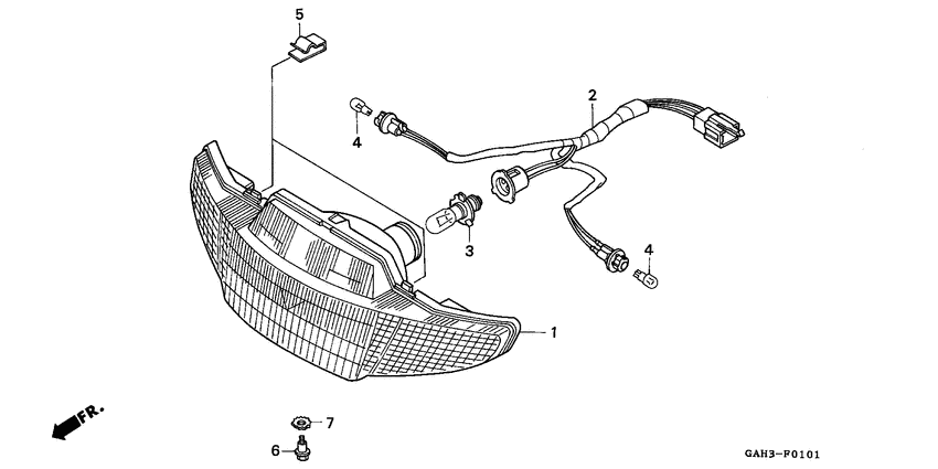 Front combination light