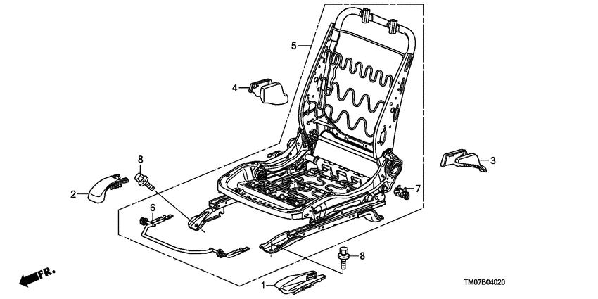 Front seat components