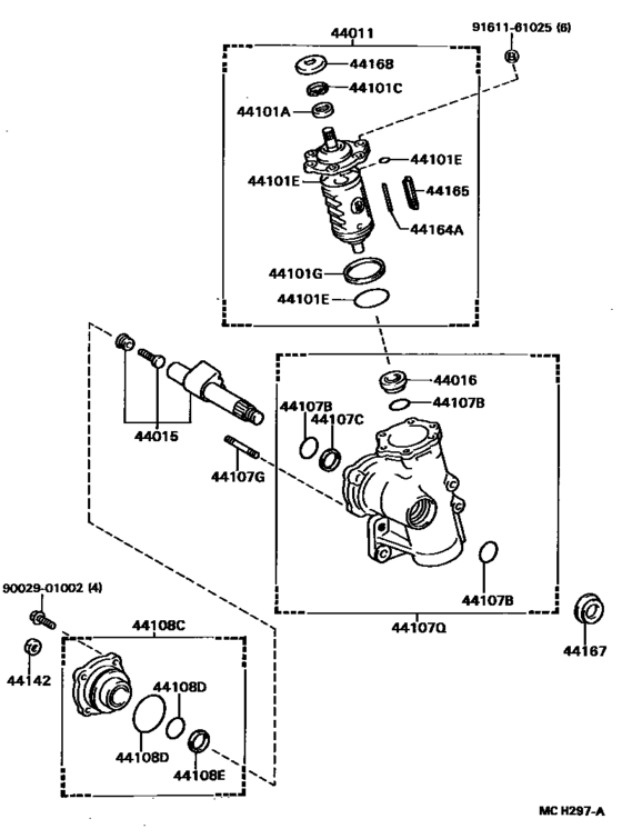Front Steering Gear & Link