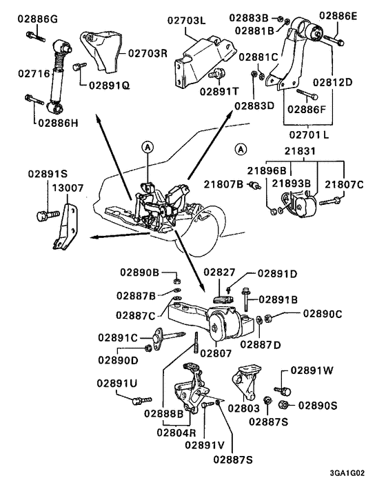 Engine mounting & support