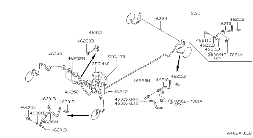 Brake piping & control
