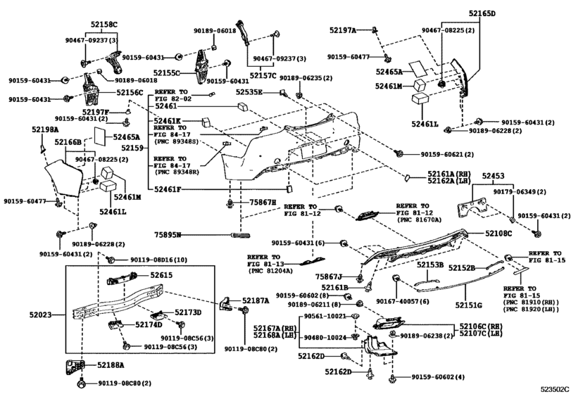 Rear Bumper & Bumper Stay