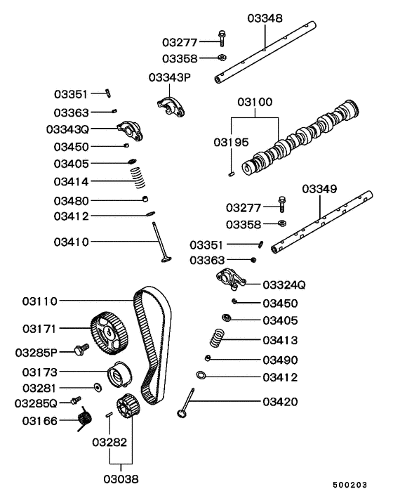 Camshaft & valve