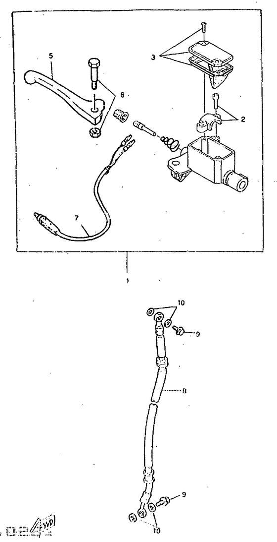 Front master cylinder