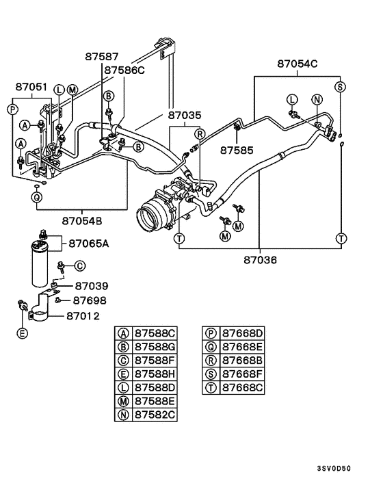 A/c condenser, piping