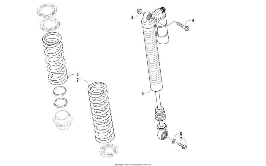 Rear Suspension Shock Assembly