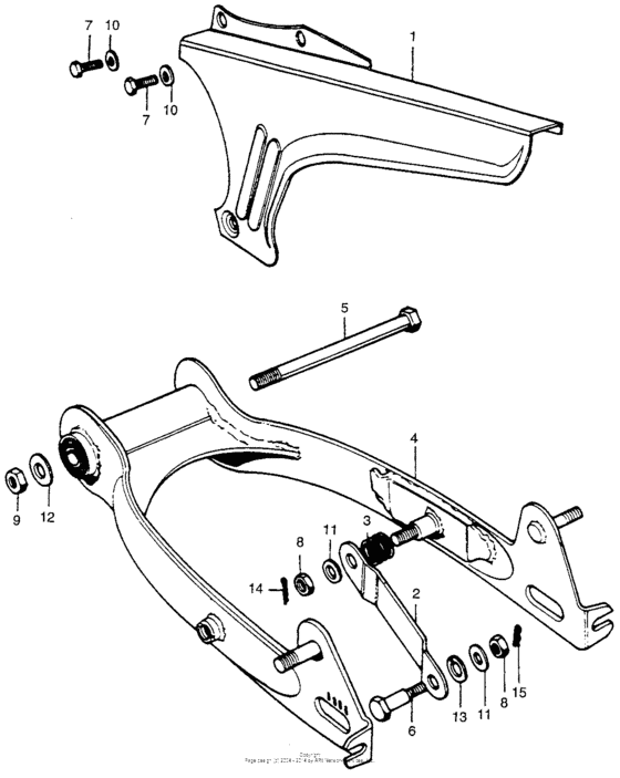 Swingarm + chain case