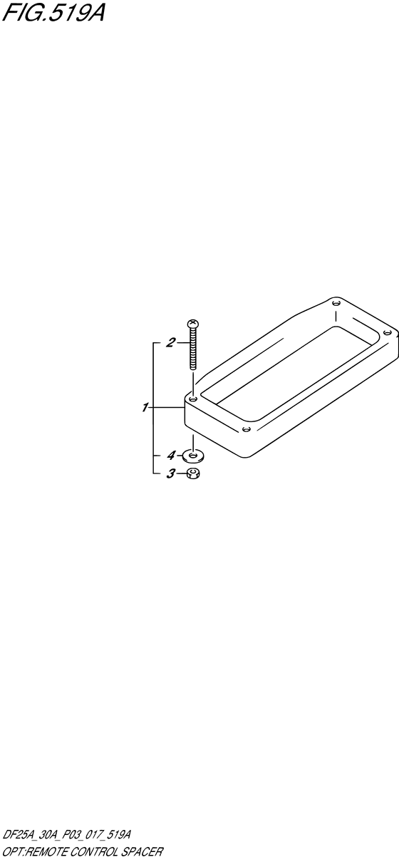 Opt:remote control spacer
