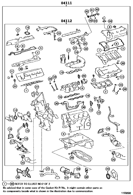 Engine Overhaul Gasket Kit