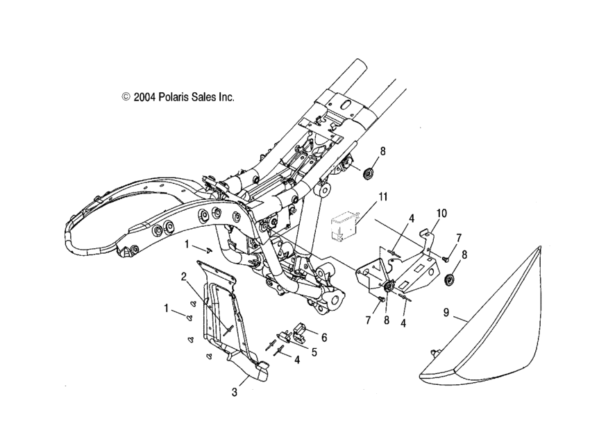 Electrical, fuse box mount/rh side cover