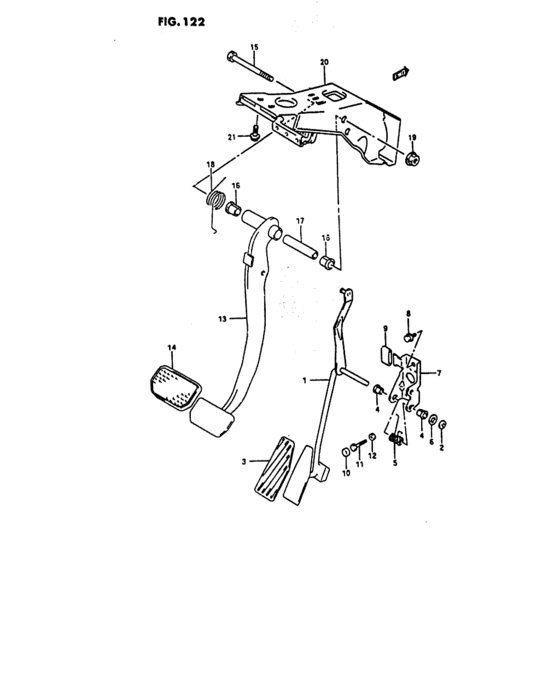 Pedal and pedal bracket