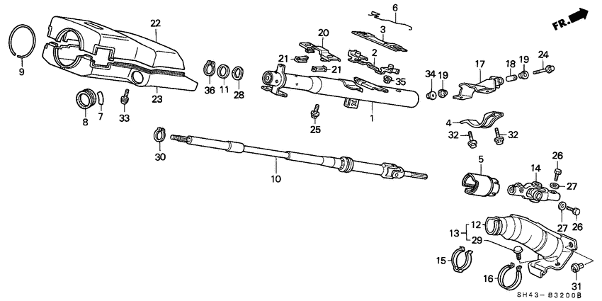 Steering column