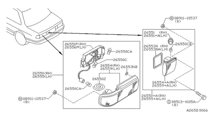 Rear combination lamp