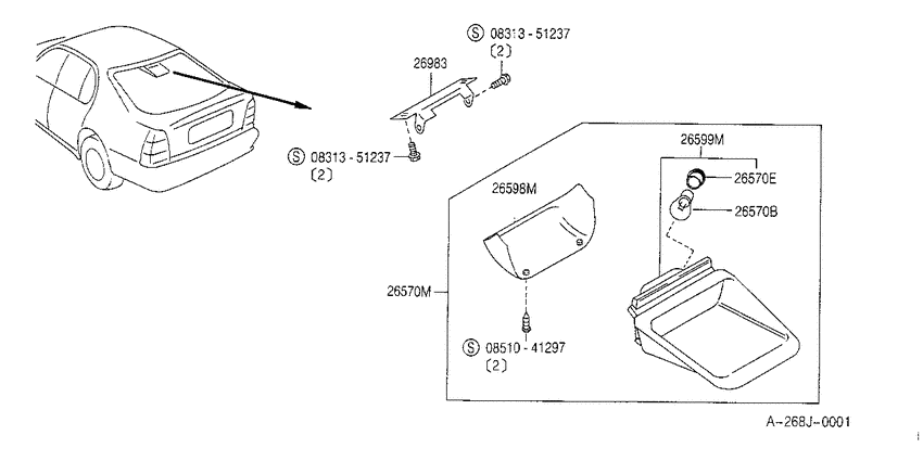 High mounting stop lamp