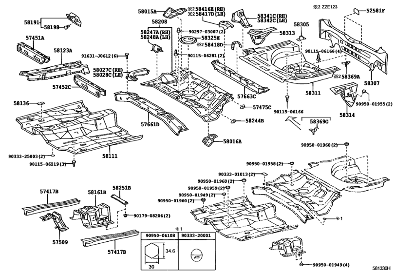 Floor Pan & Lower Back Panel