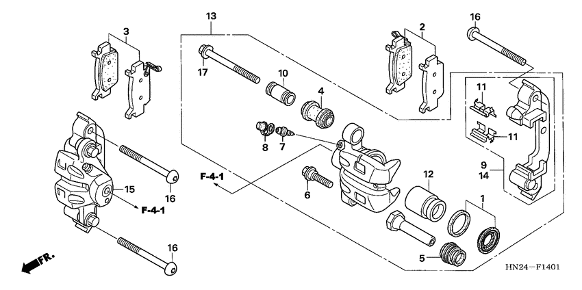 Front caliper