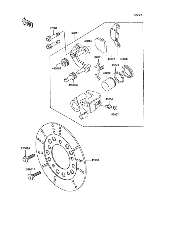 Front caliper