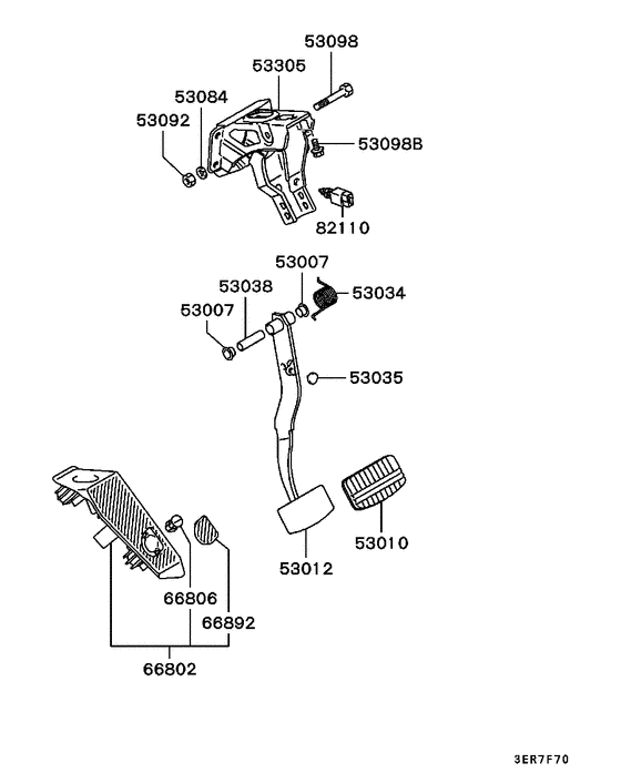 Brake & clutch pedal