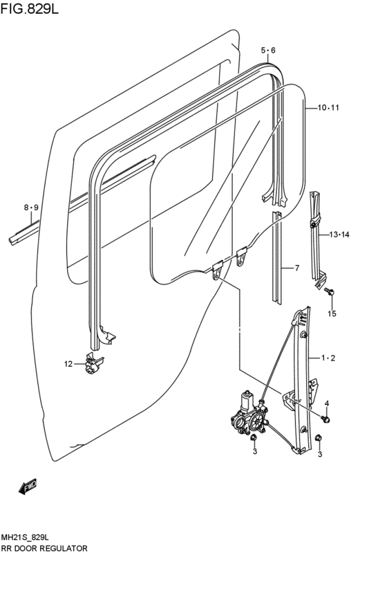 rear door regulator