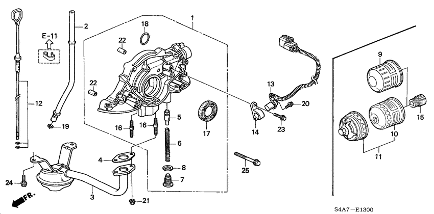 Oil pump/oil strainer