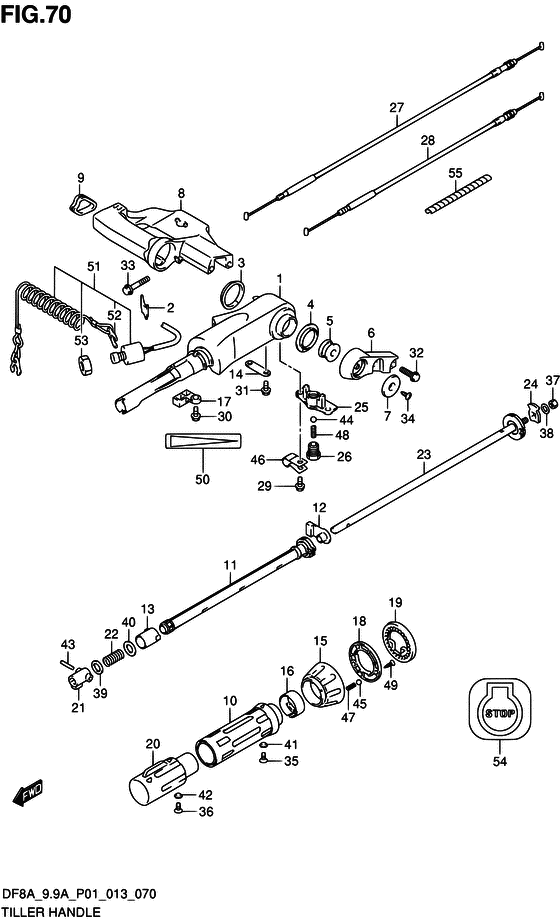 Tiller handle
