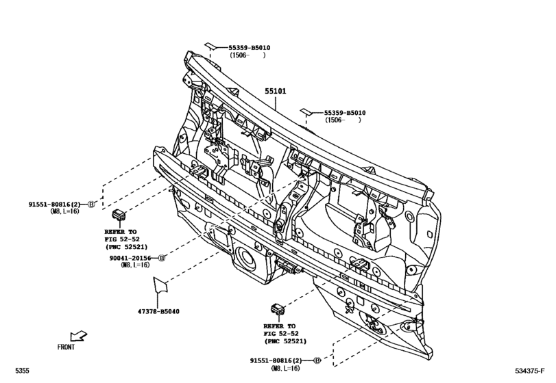 Front Fender Apron & Dash Panel