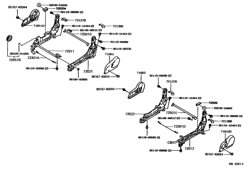 Front Seat & Seat Track