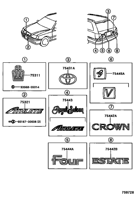 Emblem & Name Plate (Exterior & Interior)