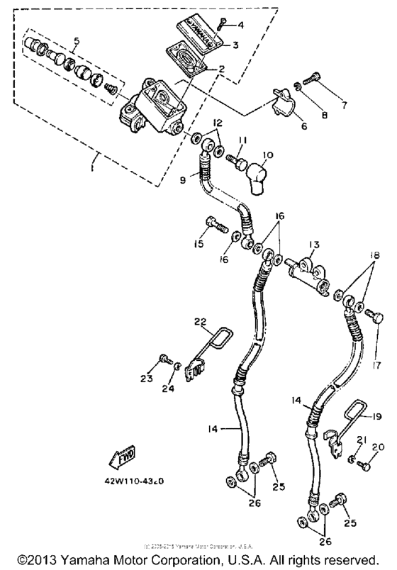 Front master cylinder