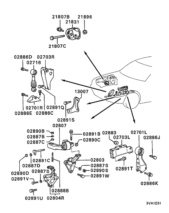 Engine mounting & support