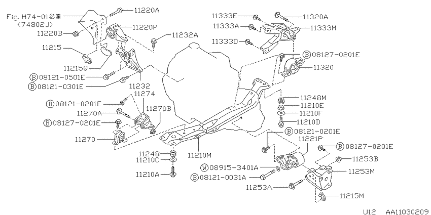 engine & transmission mounting