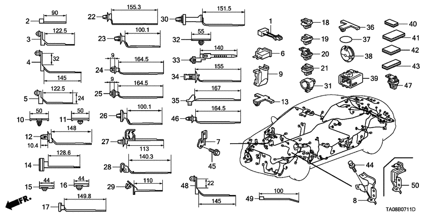 Harness band/bracket