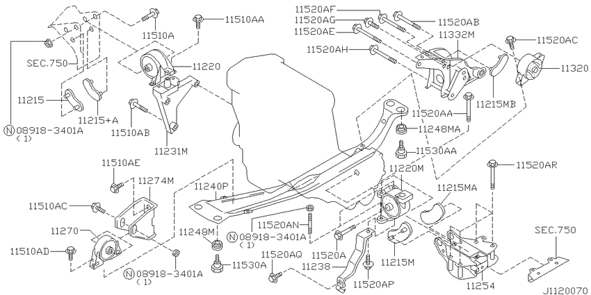 Engine & transmission   mounting