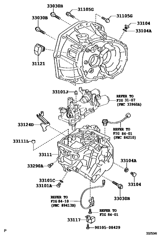 Clutch Housing & Transmission Case (Mtm) for 2005 2014 Toyota AYGO