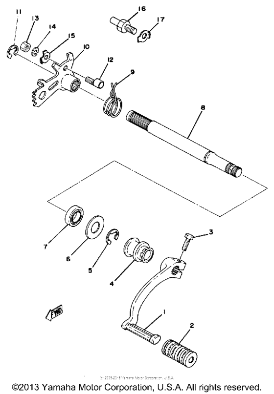Shift shaft