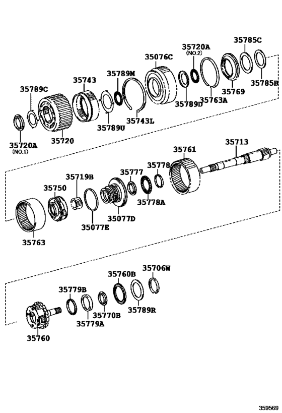 Planetary Gear, Reverse Piston & Counter Gear(Atm)