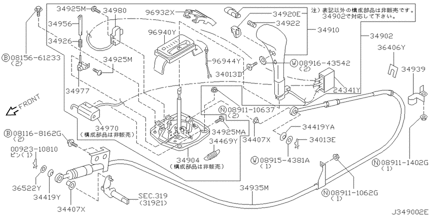 Auto transmission control device