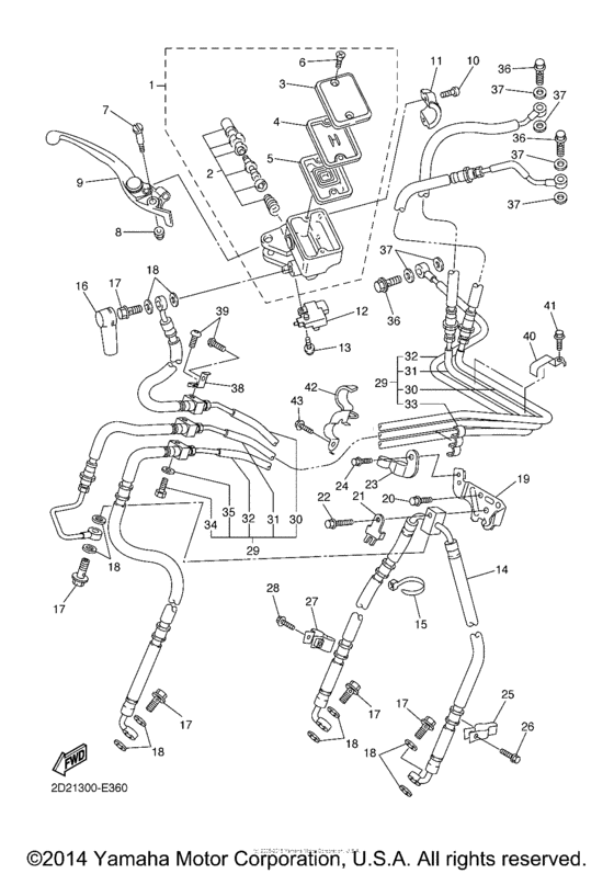 Front master cylinder