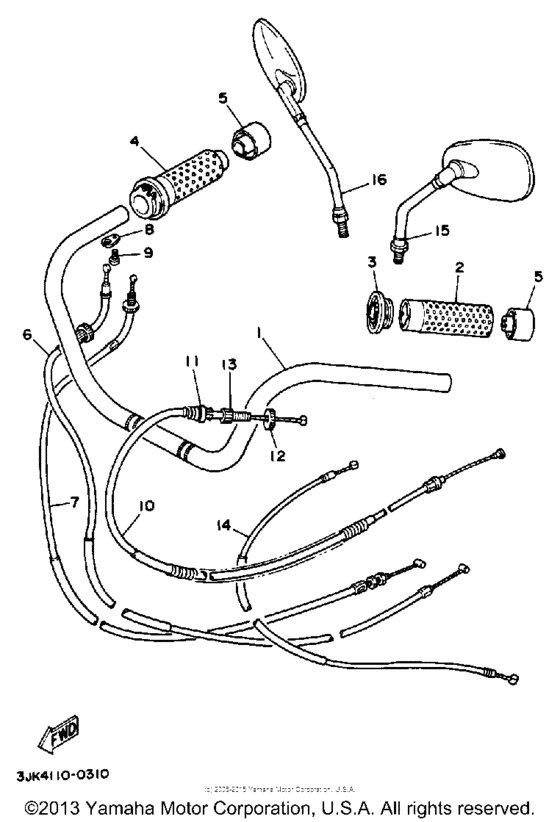 Handlebar cable