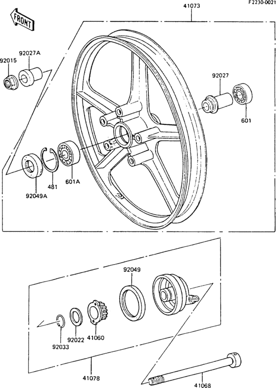 Front hub